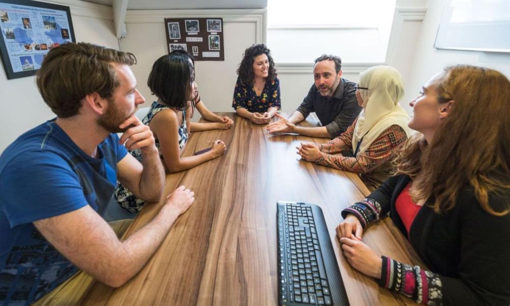 Students learning at the Language Centre. Photo credit: Ian Wallman