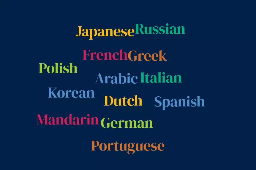 languages word cloud MT26